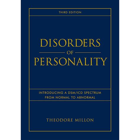 disorders of personality introducing a dsm icd PDF