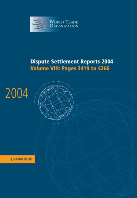 dispute settlement reports 2004 dispute settlement reports 2004 Reader