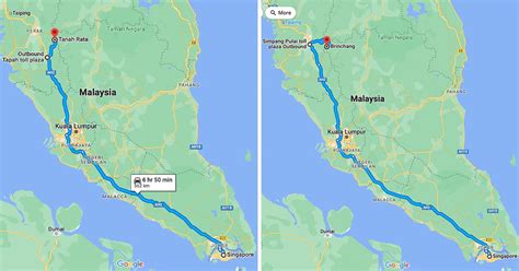 distance from singapore to kl by car