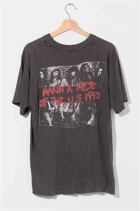 distressed band t shirt