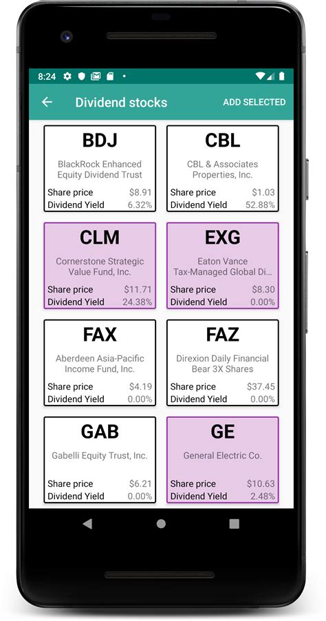 dividend estimator