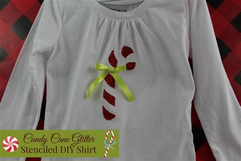 diy candy cane shirt