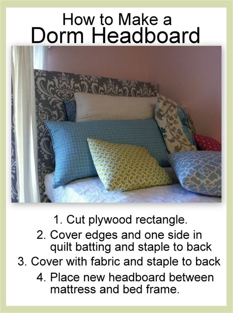 diy dorm headboard