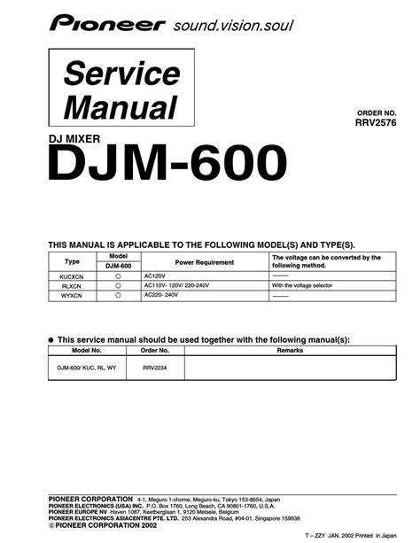 djm 600 service manual Epub