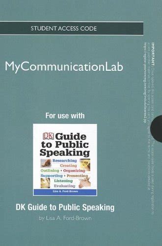 dk guide to public speaking mycommunicationlab access code Ebook Doc