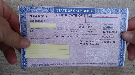 dmv california pink slip