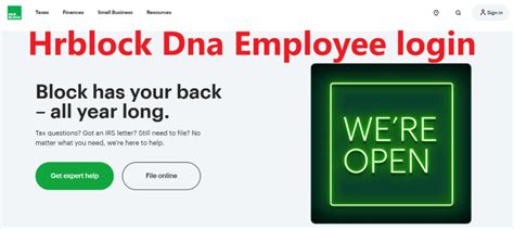 dna website for hr block employee Kindle Editon