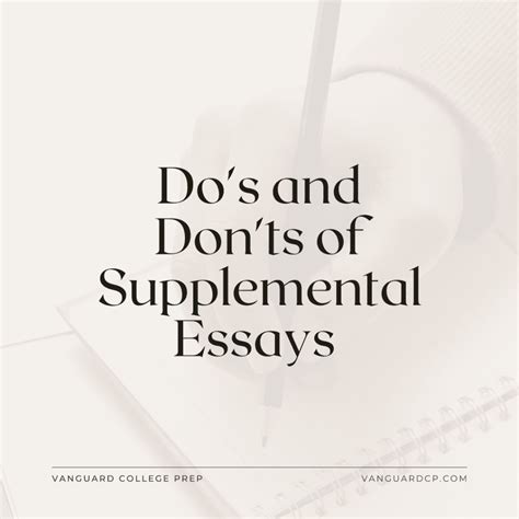 do csu have supplemental essays