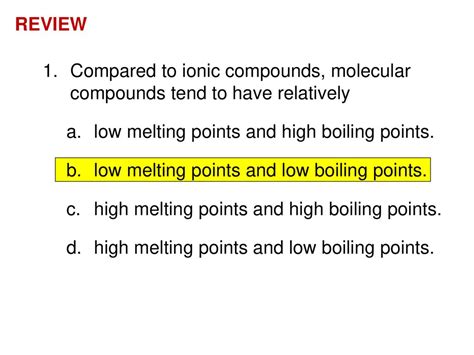 do substances with low melting points have high solubility