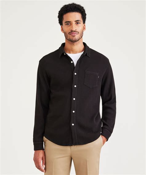 dockers button up shirts