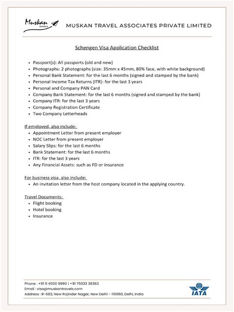 document checklist for schengen visa Reader