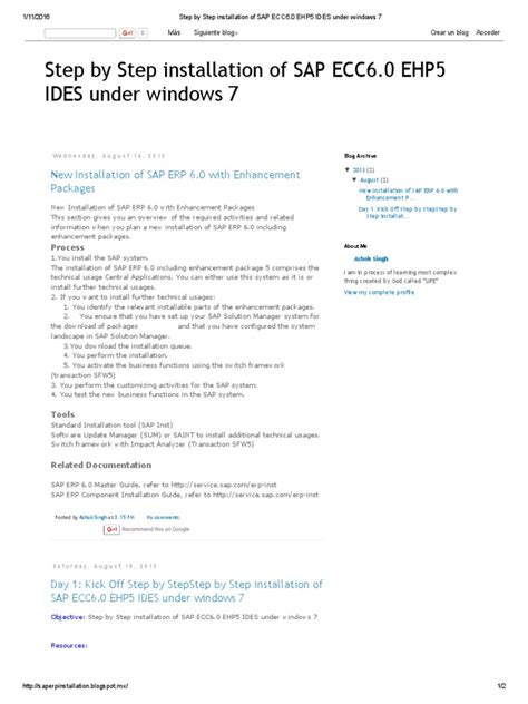document of sap ecc6 installation Reader
