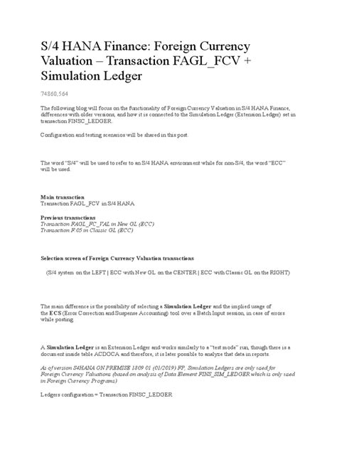 document splitting in foreign currency valuation Doc