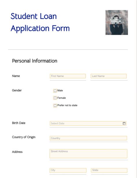 Stack of documents for a US student loan application by an international student