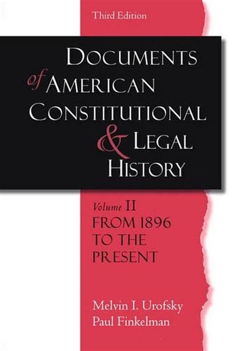 documents of american constitutional from 1896 to the present Epub