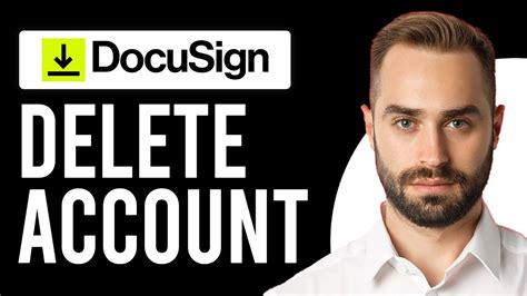 docusign delete account