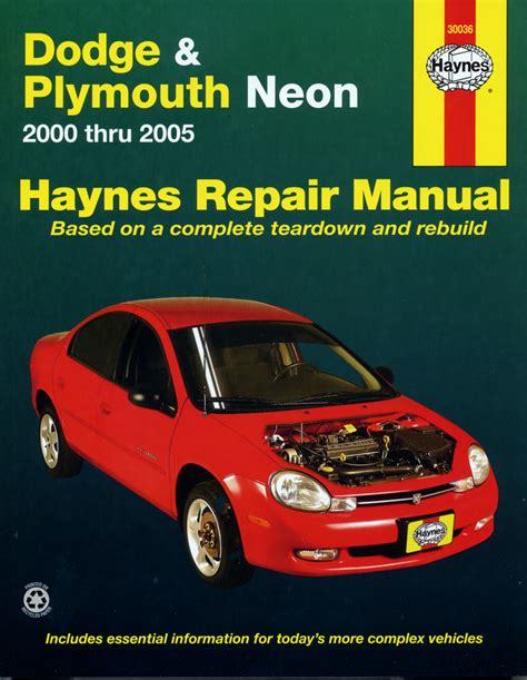 dodge and plymouth neon 2000 thru 2005 haynes repair manual Kindle Editon
