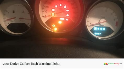 dodge caliber dashboard warning lights Doc
