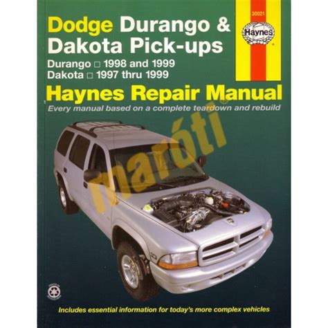dodge durango and dakota pick ups 1997 99 haynes 40576 Doc
