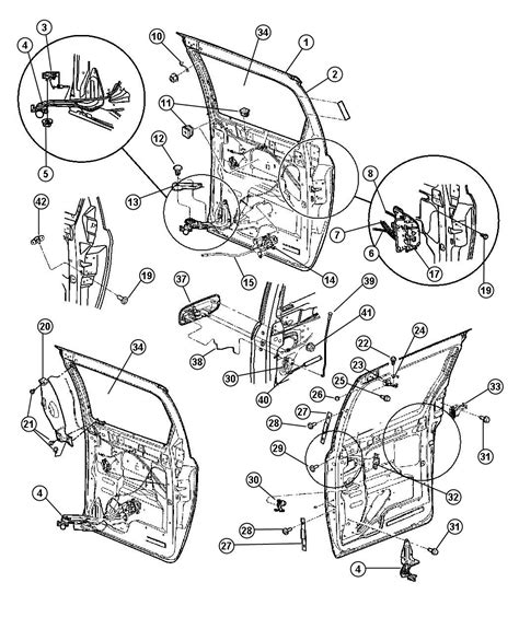 dodge grand caravan sliding door window diagram PDF