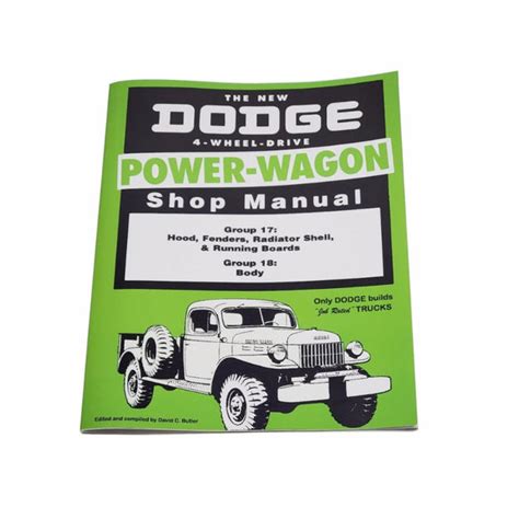 dodge power wagon shop manual Kindle Editon