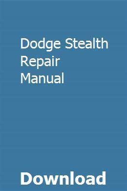 dodge stealth repair user manual Doc