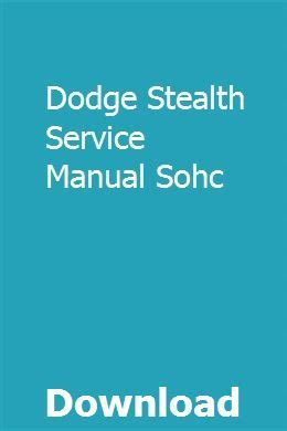 dodge stealth service manual pdf Doc