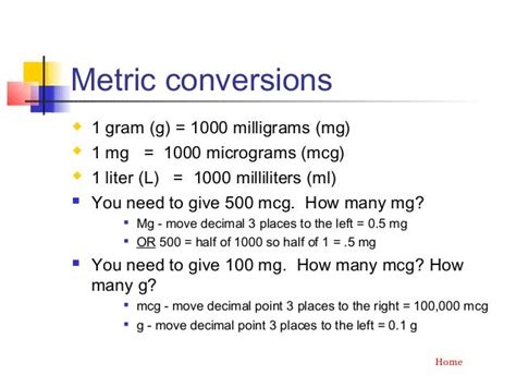 does 1000 mcg equal 1 mg