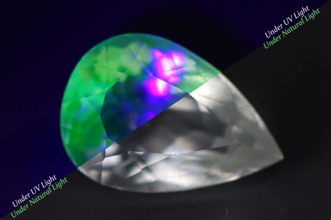 does hyalite opal need shortwave uv to glow