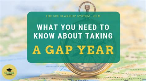 does taking a gap year affect scholarships