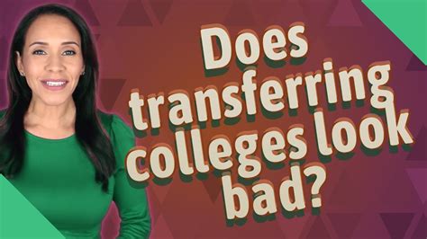 does transferring colleges look bad