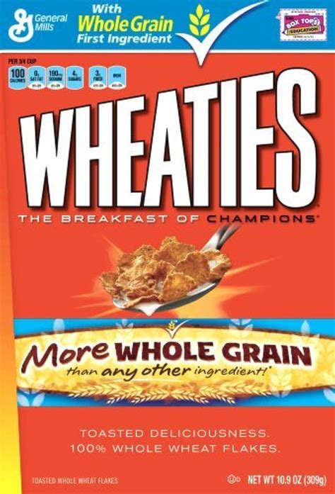 does wheaties have large packaging in usa