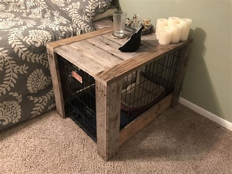 dog crate nightstand