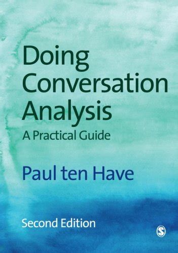 doing conversation analysis introducing qualitative methods series Doc