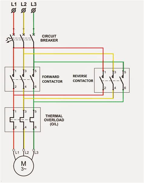 dol starter reverse forward power circuit diagram Epub