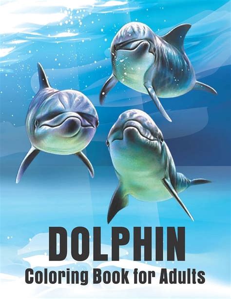 dolphin coloring book adults featuring PDF