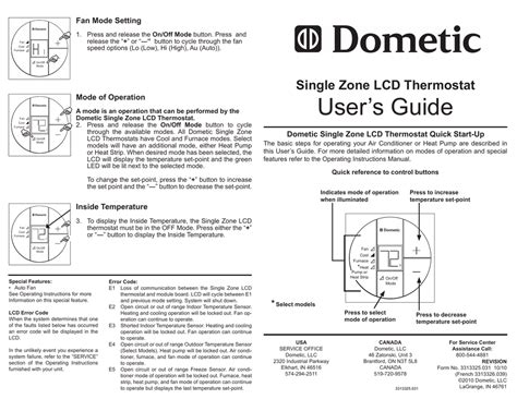 dometic thermostat service manual Ebook Epub