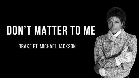 don t matter to me michael jackson