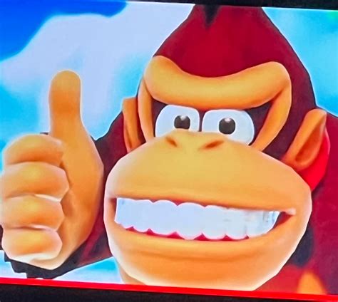 donkey kong smiling