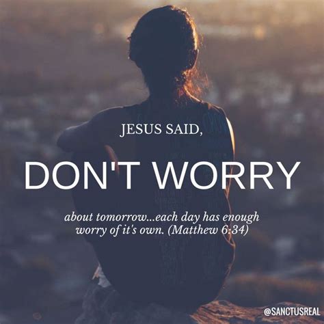 dont worry about tomorrow just like jesus said series Reader