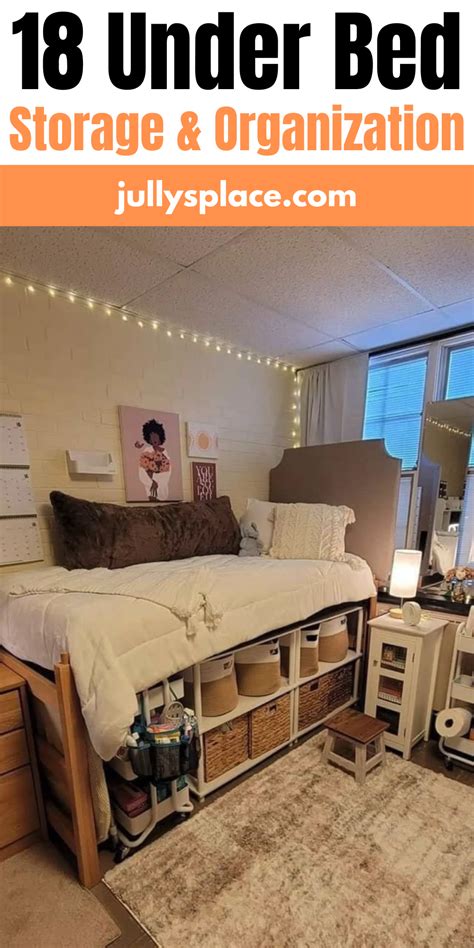 dorm beds together storage between