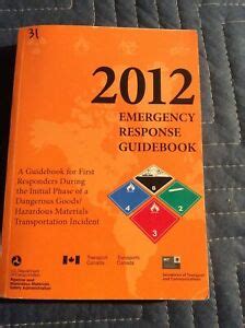 dot emergency response guidebook 2012 Epub