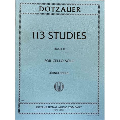 dotzauer j friedrich 113 studies for solo cello volume 2 nos 35 62 by johannes klingenberg Kindle Editon