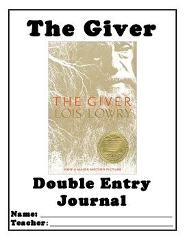 double entry journal the giver Doc