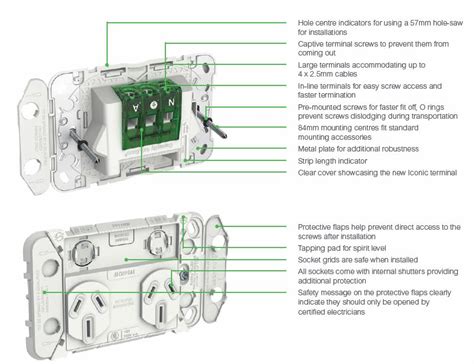 double horizontal powerpoint extra switch wiring diagram Reader