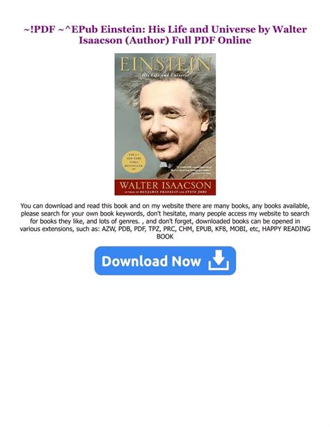 download Einstein His Life and Universe PDF Kindle Editon