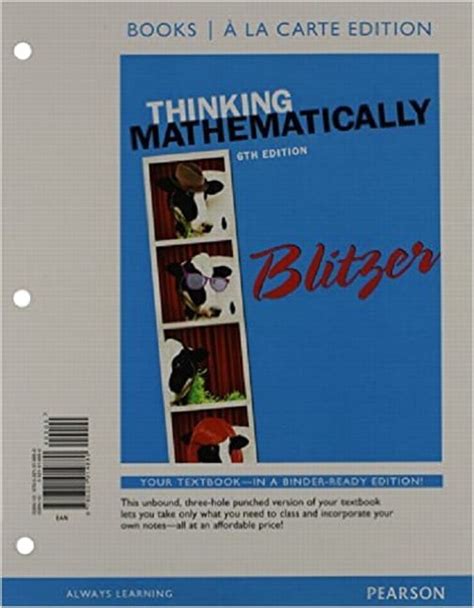 download Thinking Mathematically (6th Edition) by Blitzer PDF.mp4 Kindle Editon