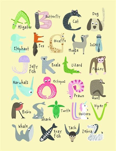 download abc cute animal alphabet pdf Doc