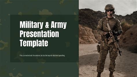 download army powerpoint template Reader