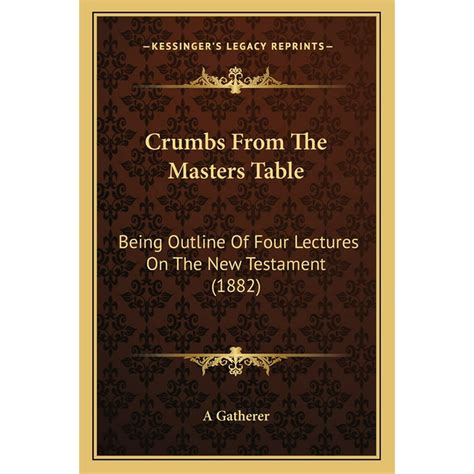 download book crumbs from masters table Epub